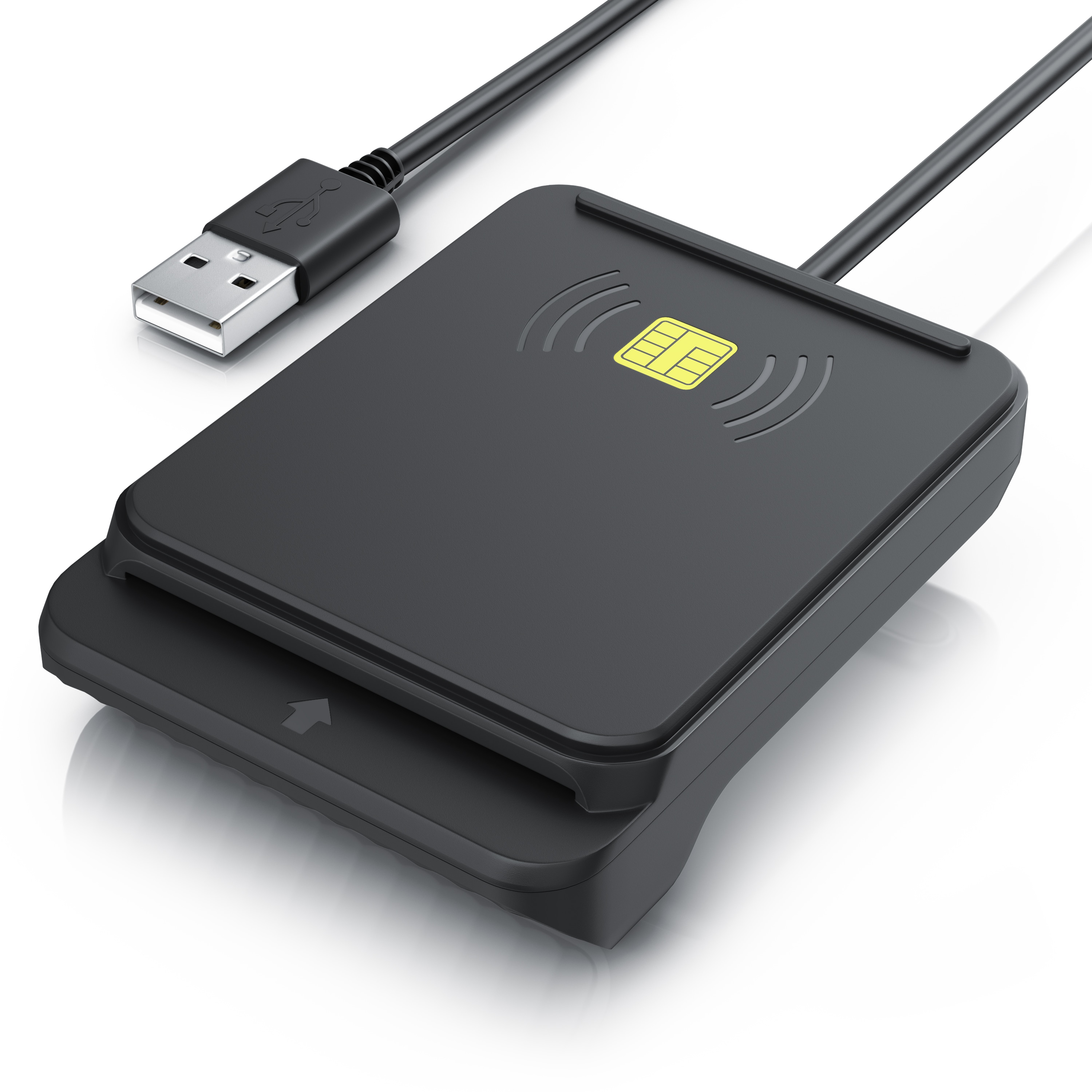 CSL Speicherkartenleser USB SmartCard Reader / Chipkartenleser, Dual mode: NFC & Kartenslot, Cardreader, Kartenleseger&auml;t, kompatibel mit Mac OS X & Windows 7-11 