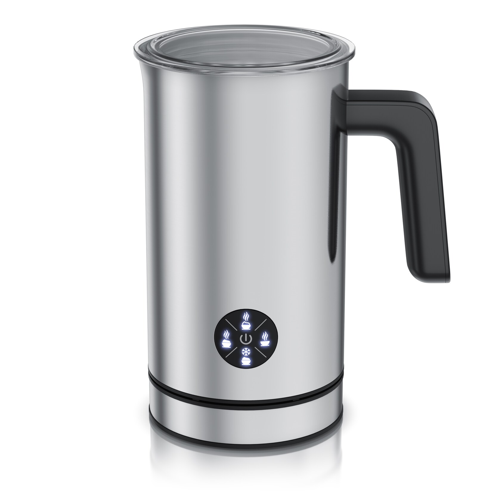 Milchaufschäumer elektrisch, Doppelwandgehäuse, 4 Programme, Antihaftbeschichtung, 500 W, Heiß & Kaltaufschäumen (150 & ), für Cappucino / Latte Macciato