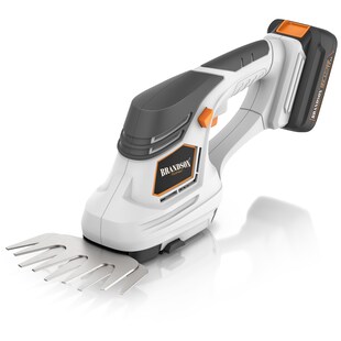 Brandson Akku-Grasschere 2in1 mit Grasmesser und Strauchmesser, inkl. Akku und Ladegerät, bis 1,3 m Arbeitshöhe, Garten Strauchschere, Elektrogartenschere für Rasen, Sträucher 
