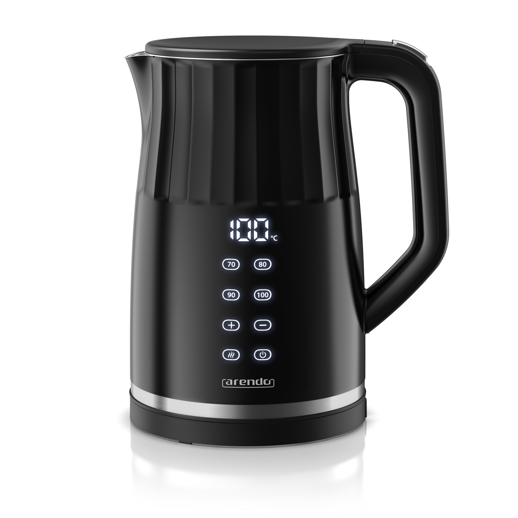 Wasserkocher, Edelstahl oder Glas, Temperaturanzeige & Warmhaltefunktion