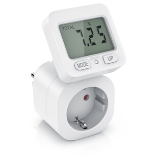 BEARWARE Energiekostenmessgerat max. 3680 W, Strommesser, Stromverbrauchszahler, 1,8 " Display, 1tIg., Stromkostenmessgerat, Steckdose Stromzéhler, Schwenkbares Display 