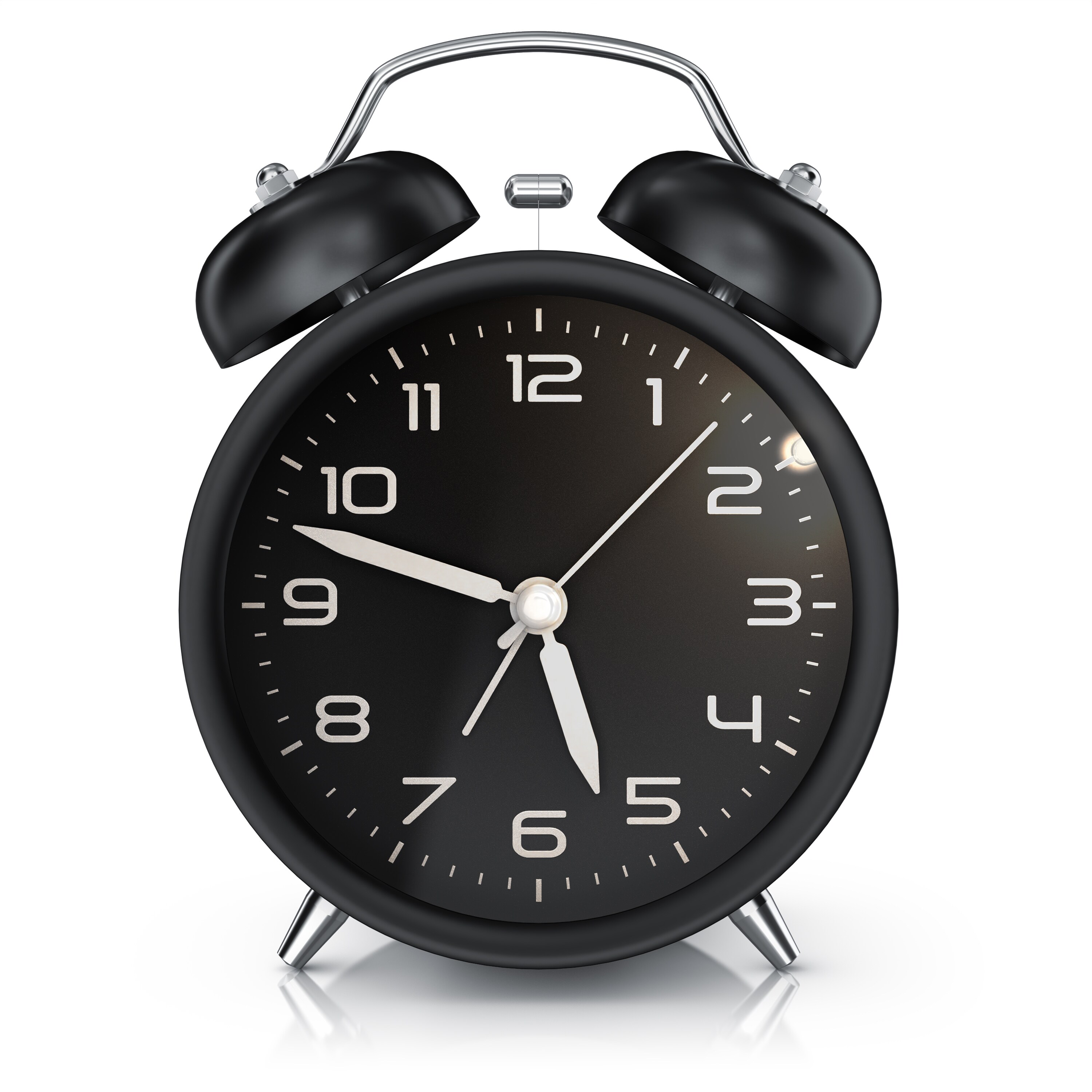 BEARWARE Wecker analog, laut, ohne Ticken, Retro-Design 