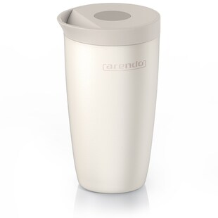 Arendo Thermobecher, Edelstahl, doppelwandig, auslaufsicher, Coffee to go 