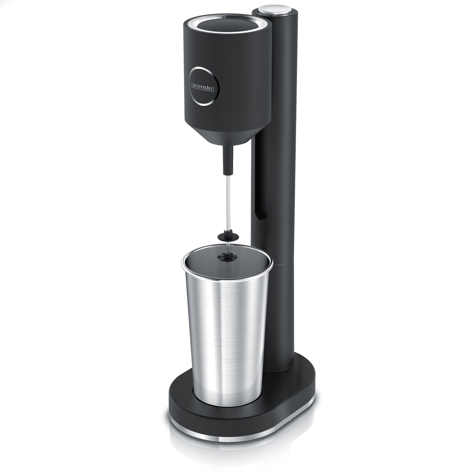 Standmixer, Elektrischer Getränkemixer, 22.000 U/min, 2 Stufen, 100 W, schwarz, für Shakes, Smoothies, Cocktails, Eiweißshaker, spülmaschinenfest
