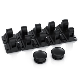 BEARWARE Schrankschloss 10er Set, magnetisch, kindersicher, 2 Schlüssel, bohrfrei, selbstklebend, für Schrank & Schublade, unsichtbar 