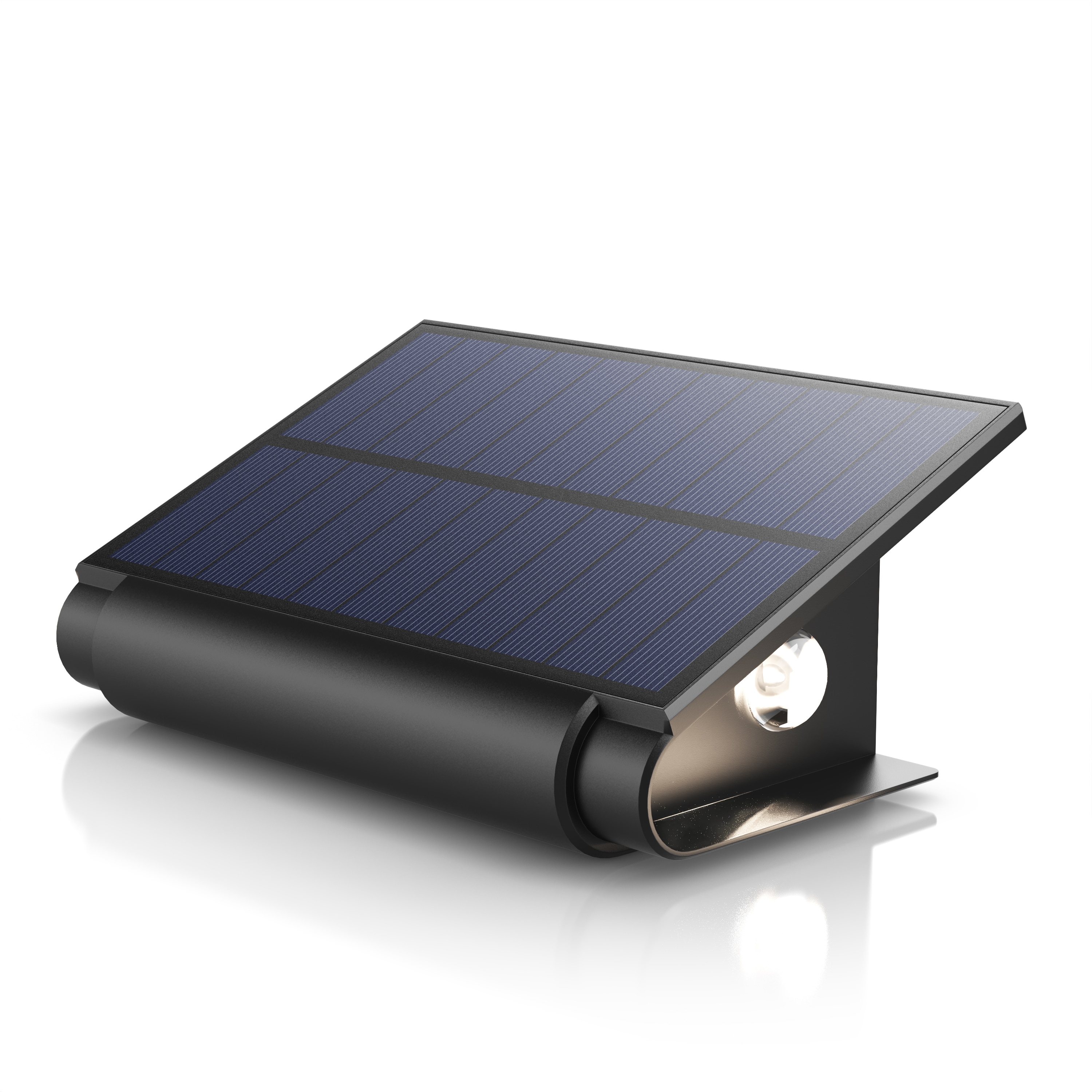 BEARWARE LED Solarleuchte Solar Wandleuchte f&uuml;r au&szlig;en mit Akku & ohne Stromanschluss Wasserdicht, Ein-/Ausschalter; mehrere Helligkeitsstufen 
