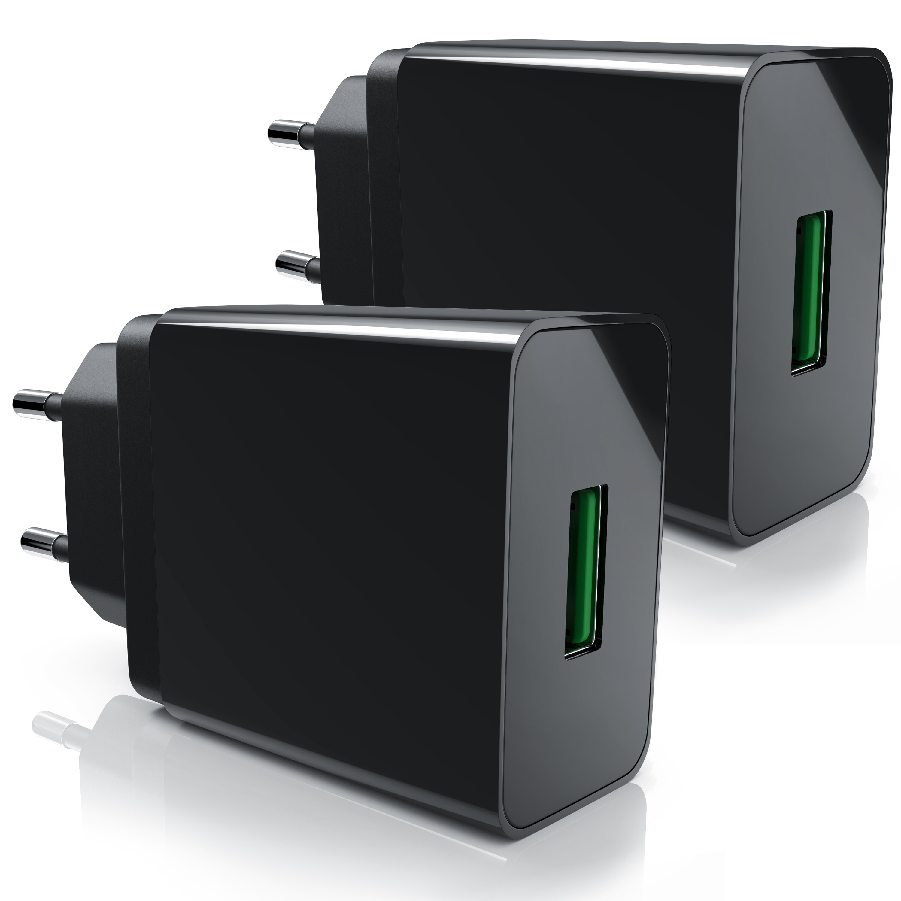 Aplic 2x USB-Ladeger&auml;t (3000 mA, 2-tlg., Quick Charge 3.0 USB-Ladeger&auml;t 1x USB A QC 3.0 Port / max. 3A &uuml;ber QC) 
