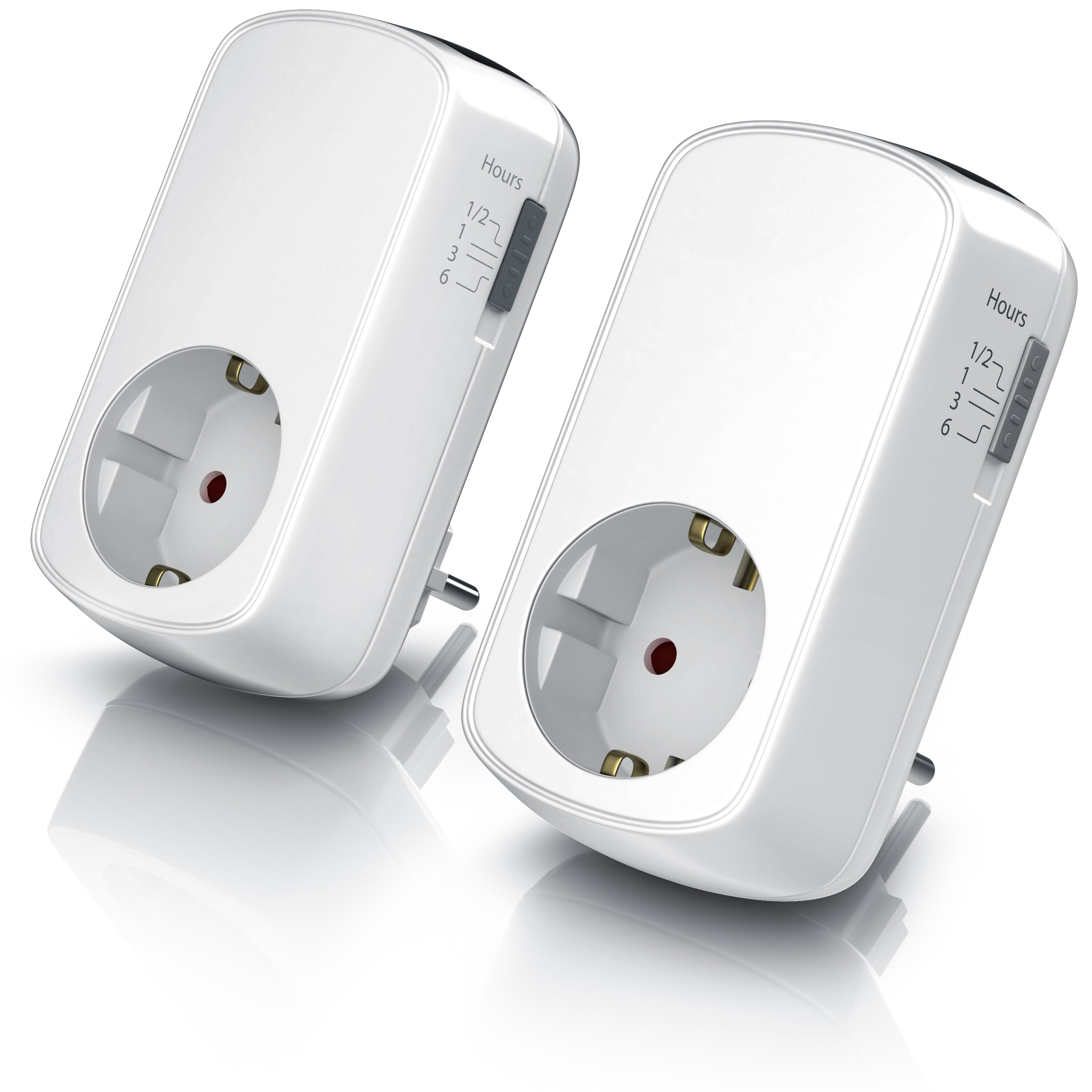 CSL 2x Tageszeitschaltuhr, mechanisch, Countdown Timer, Zeitschalter, Kindersicherung, Countup Timer 