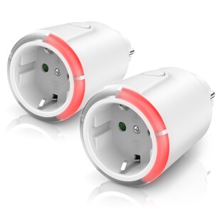 BEARWARE 2x Zeitschaltuhr, mechanisch, Steckdose mit Countdown Timer mit 5 einstellbaren Zeitintervallen 