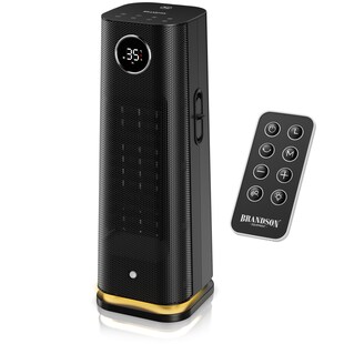 Brandson Heizlüfter Keramik Heizgerät Automatikstart per Bewegungserkennung, Fernbedienung 2000 W, GS zertifiziert, Thermostat, Bewegungssensor, ECO, Oszillation, Timer 