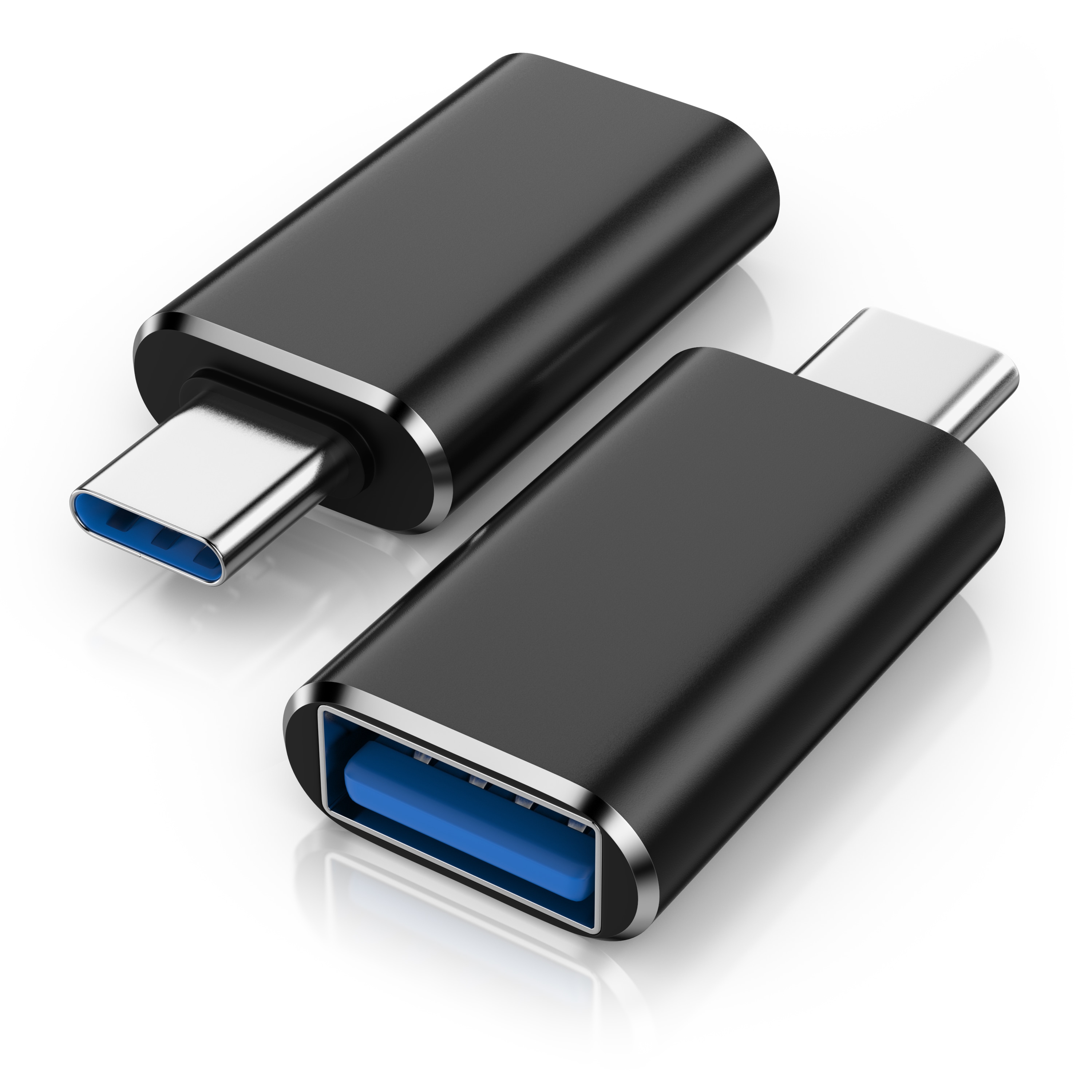 CSL Stecker USB-C auf USB-A Buchse f&uuml;r Handy, Laptop & Tablet, Konverter USB-Adapter USB Typ C zu USB Typ A, 10 Gbit/s, USB 3.2 Gen 2, OTG, Aluminium 