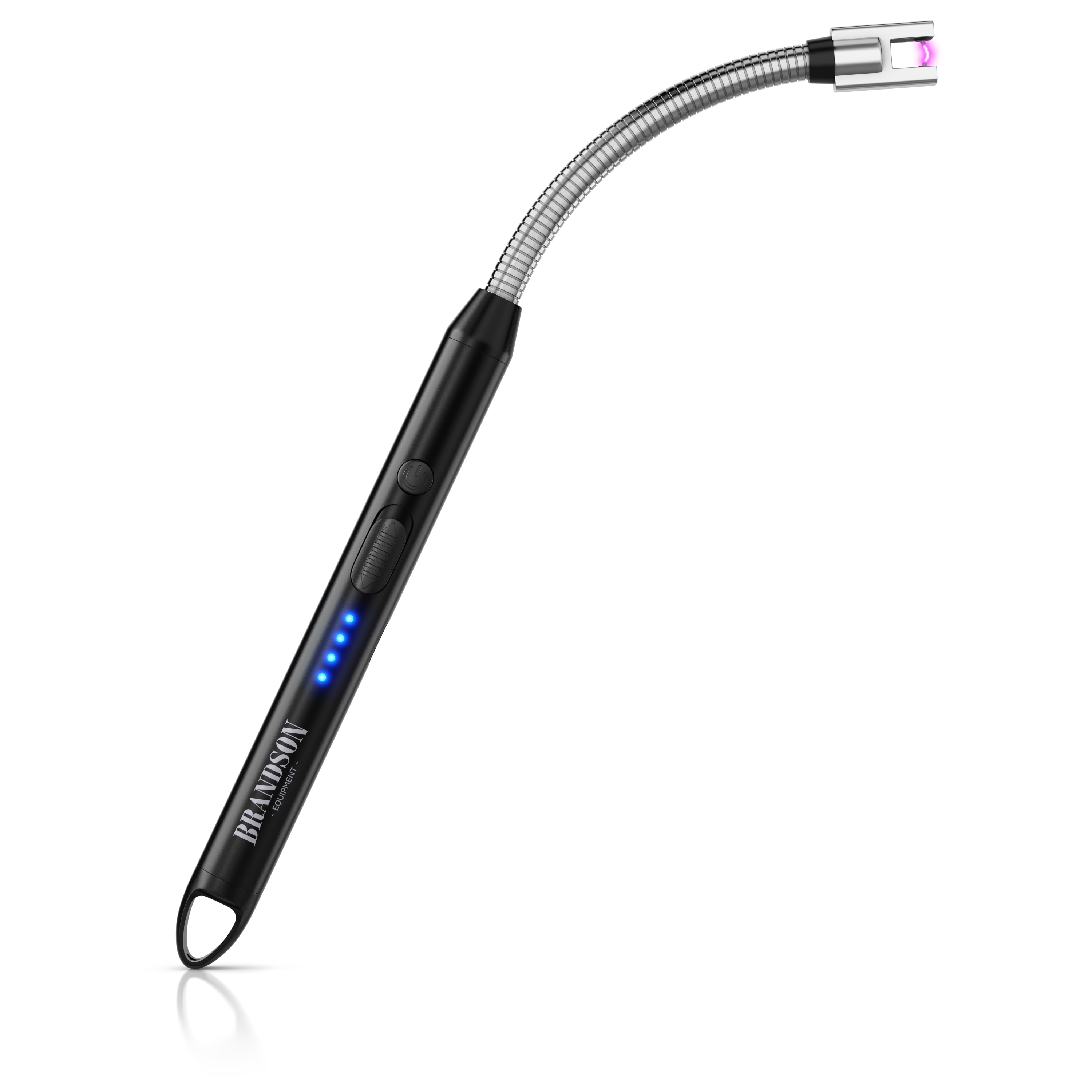 Brandson Feuerzeug elektrisch, Lichtbogen Stabfeuerzeug USB aufladbar, USB-C aufladbar, flexibler Hals f&uuml;r, Kerzen, Gasherde, Grill, Kamin 