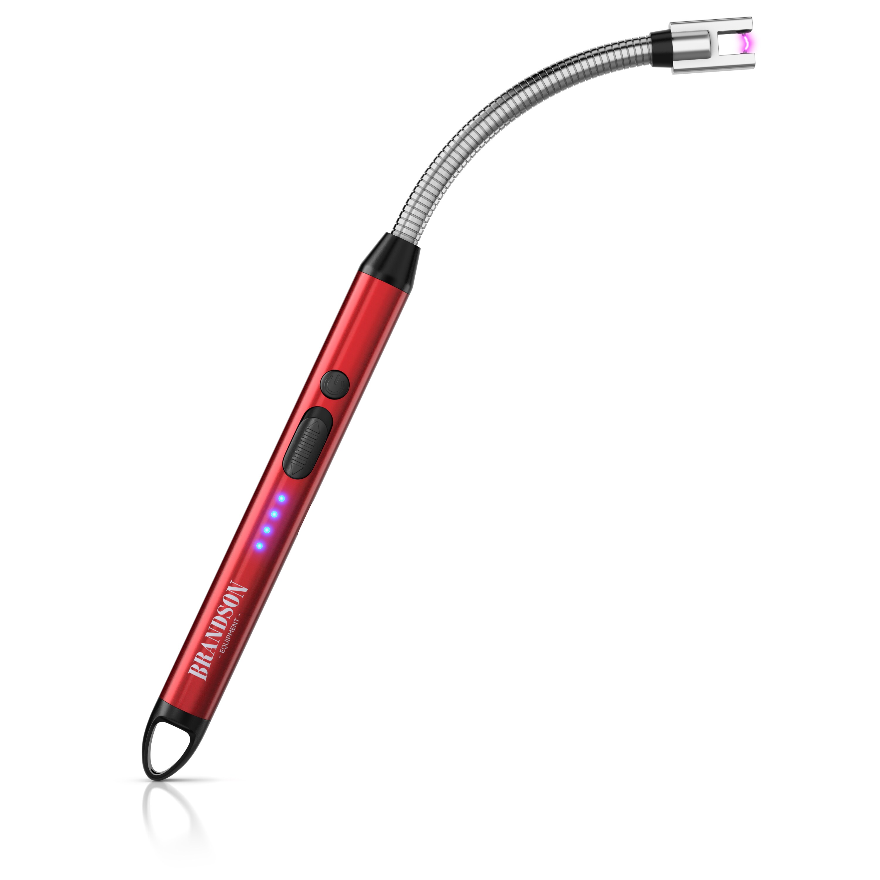 Brandson Feuerzeug elektrisch, Lichtbogen Stabfeuerzeug USB aufladbar, USB-C aufladbar, flexibler Hals f&uuml;r, Kerzen, Gasherde, Grill, Kamin 