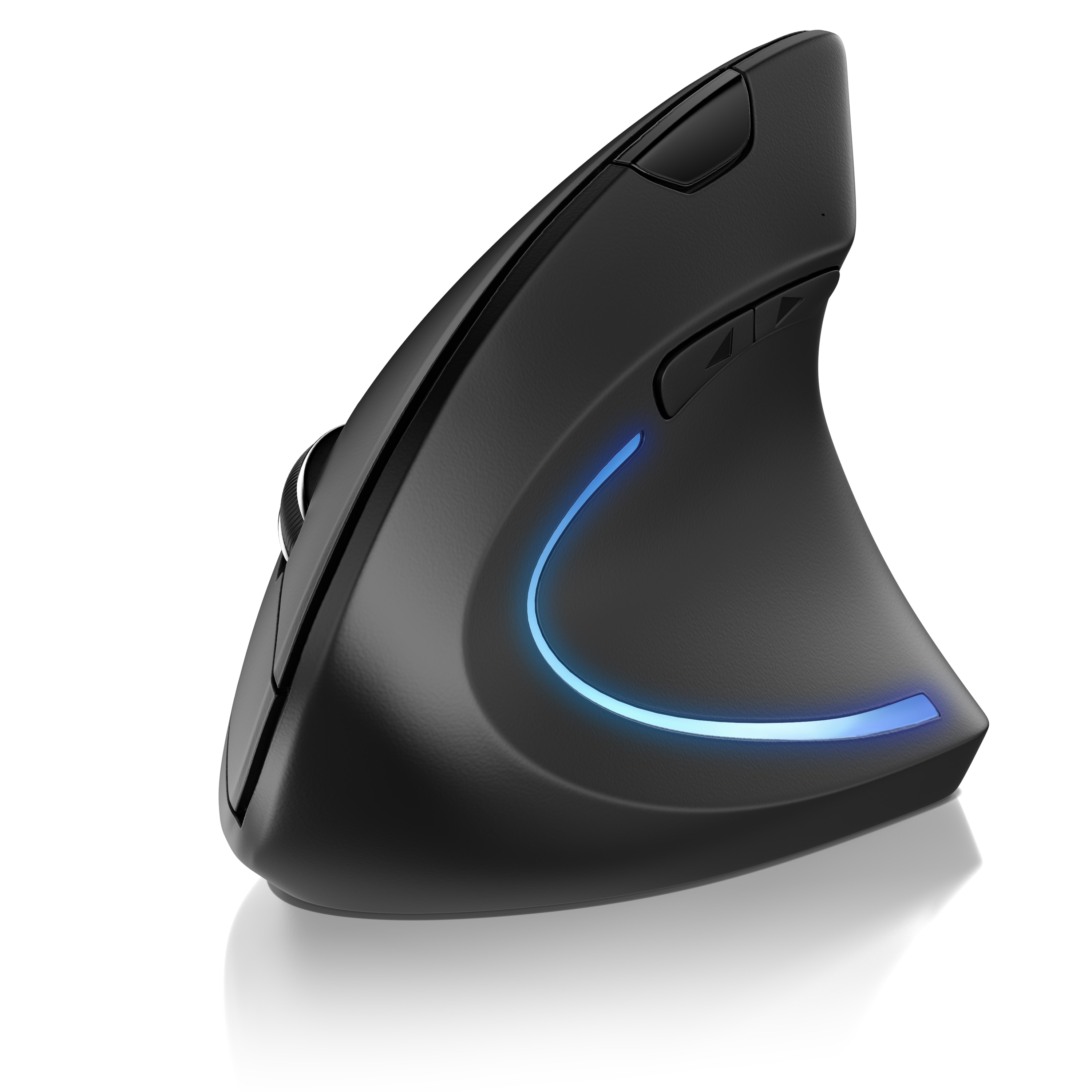 CSL ergonomische Vertikalmaus f&uuml;r Rechtsh&auml;nder, kabellos mit 2,4 GHz, optisch, 6 Tasten, 800/1200/1600 dpi, mit USB-Nano-Empf&auml;nger 