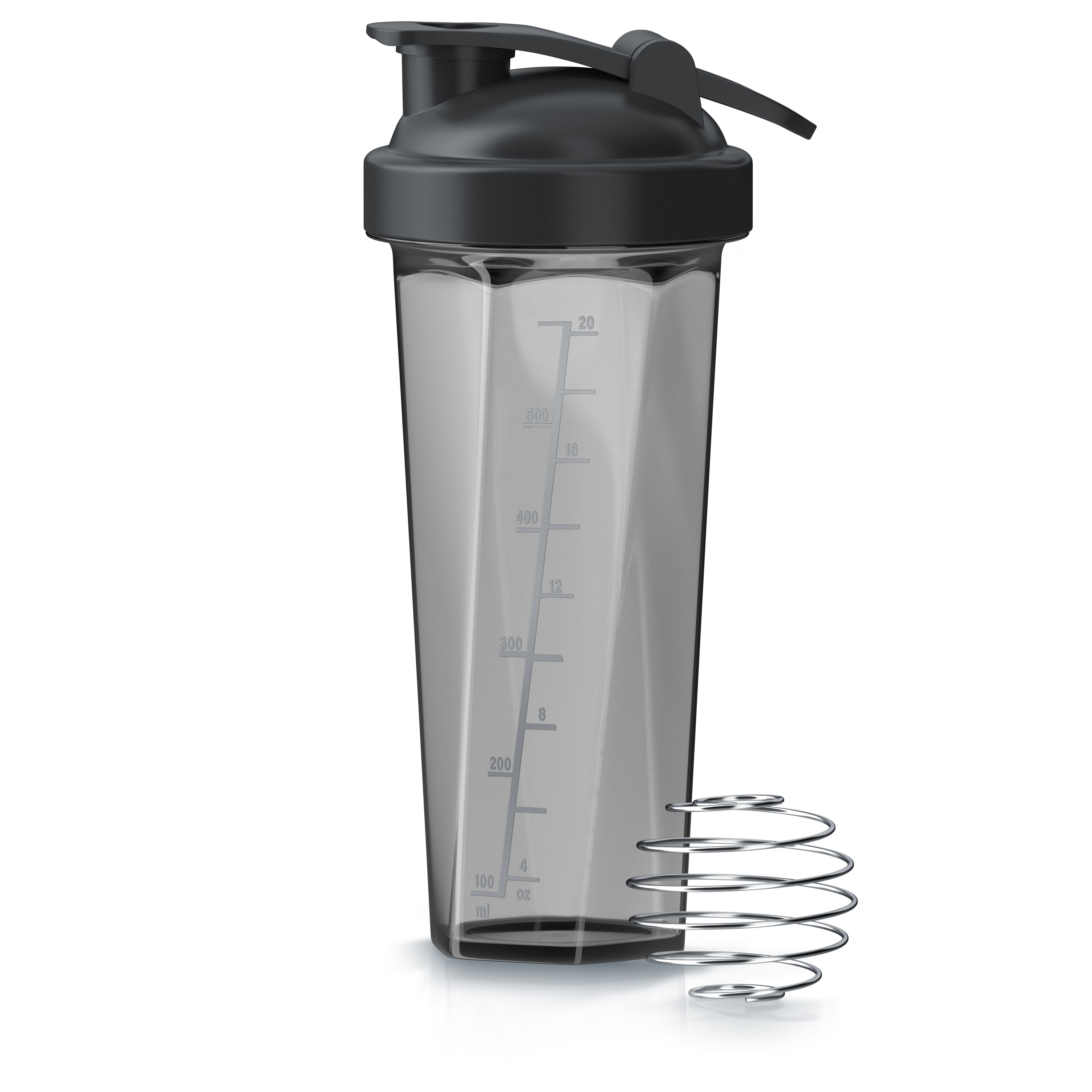 Arendo Protein Shaker Eiwei&szlig;shaker 700 ml, verschlie&szlig;bar, sp&uuml;lmaschinengeeignet, BPA Frei, Kunststoff, (1-tlg., Shaker inkl. Mixball) 