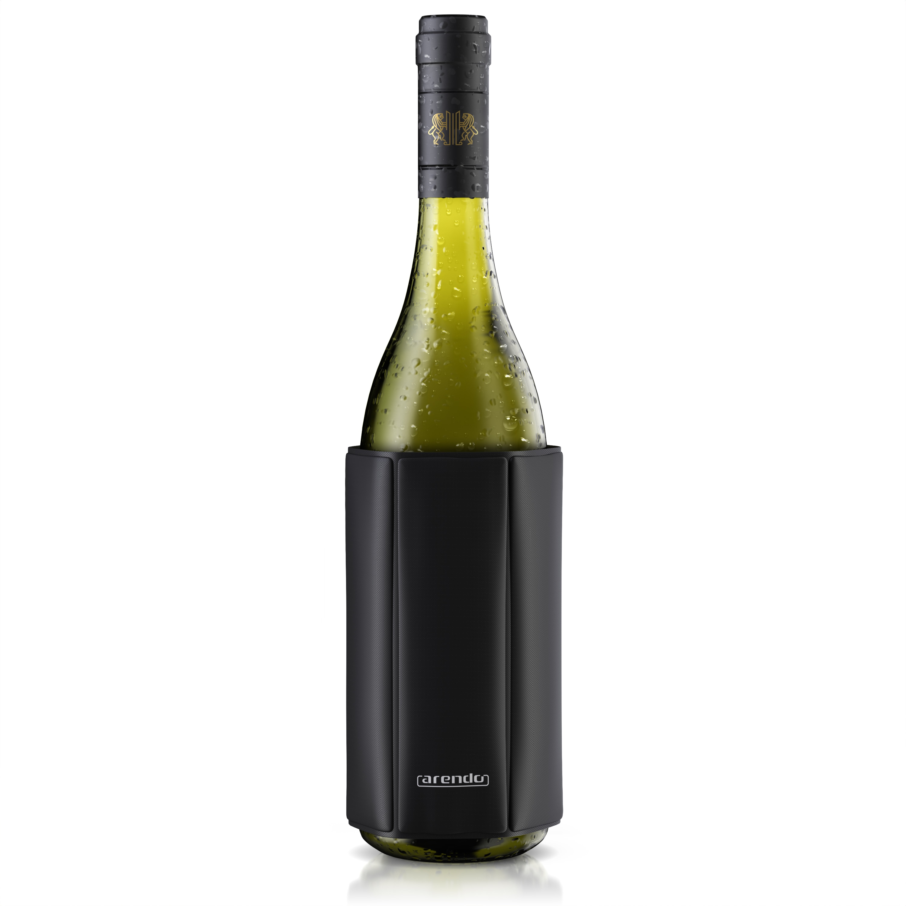 Arendo Wein- und Sektk&uuml;hler Flaschenk&uuml;hler Manschette, - flexibel von 7,5 bis 10 cm Flaschen &Oslash;, ideal f&uuml;r unterwegs, h&auml;lt bis zu 2 Stunden k&uuml;hl, wasserabweisend 