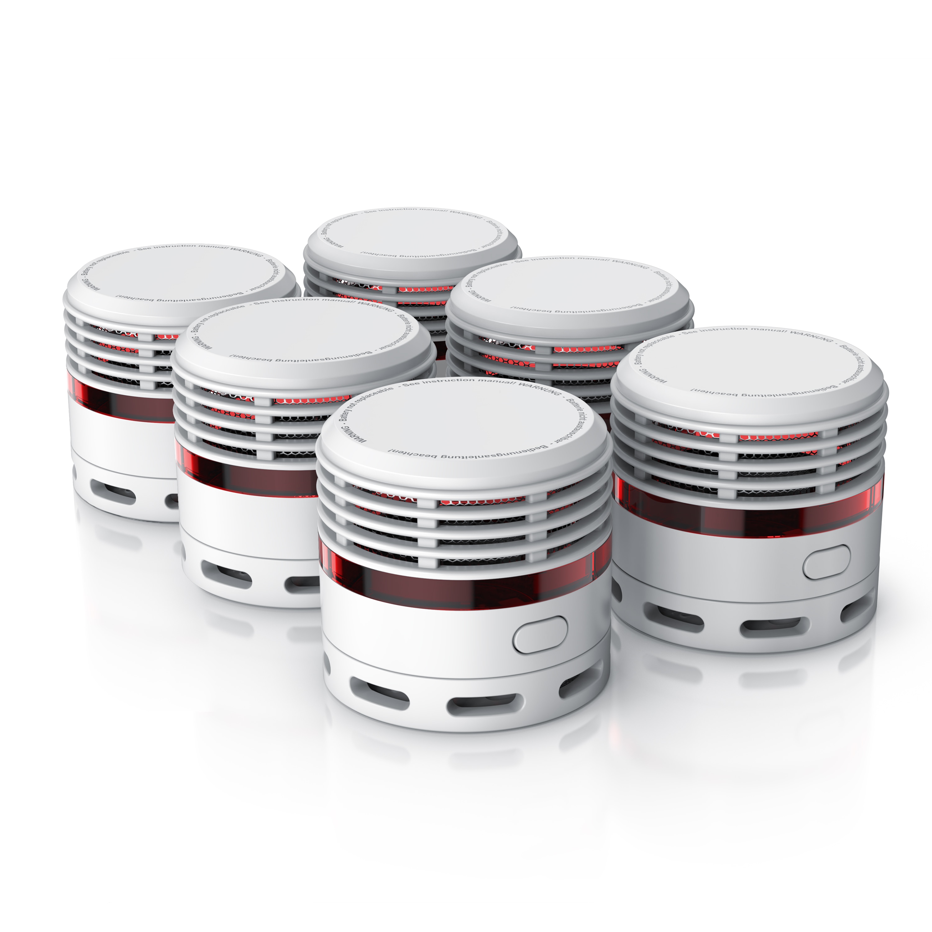 Brandson Rauchmelder (10 Jahre Batterie, Lautst&auml;rke 85 db, LED, Pr&uuml;ftaste, T&Uuml;V Zertifiziert) 