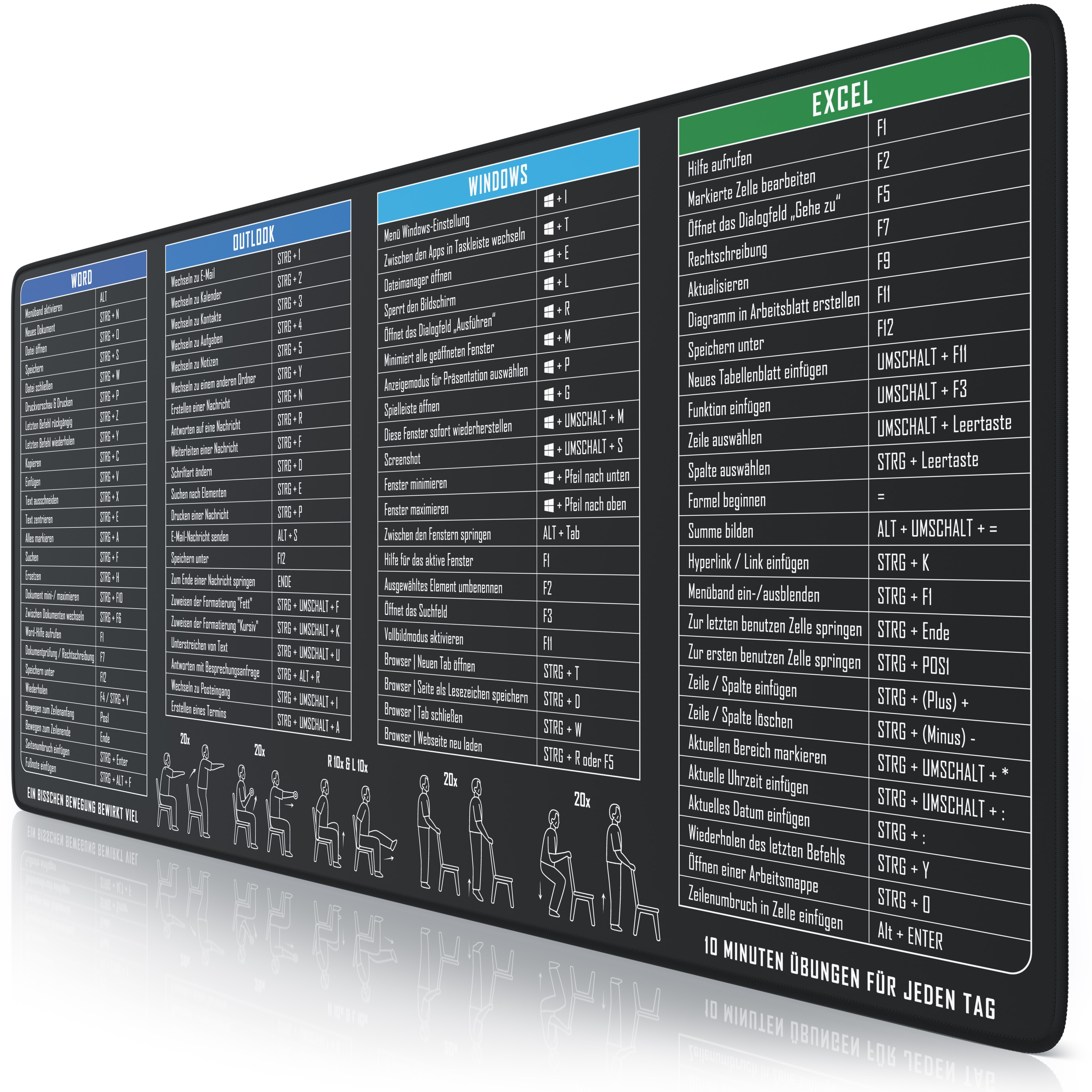 Titanwolf Gaming Mauspad XXL Speed Mousepad 900 x 400 x 3 mm, Schreibtischauflage, abwaschbar, rutschfeste R&uuml;ckseite, Geschwindigkeit & Pr&auml;zision 