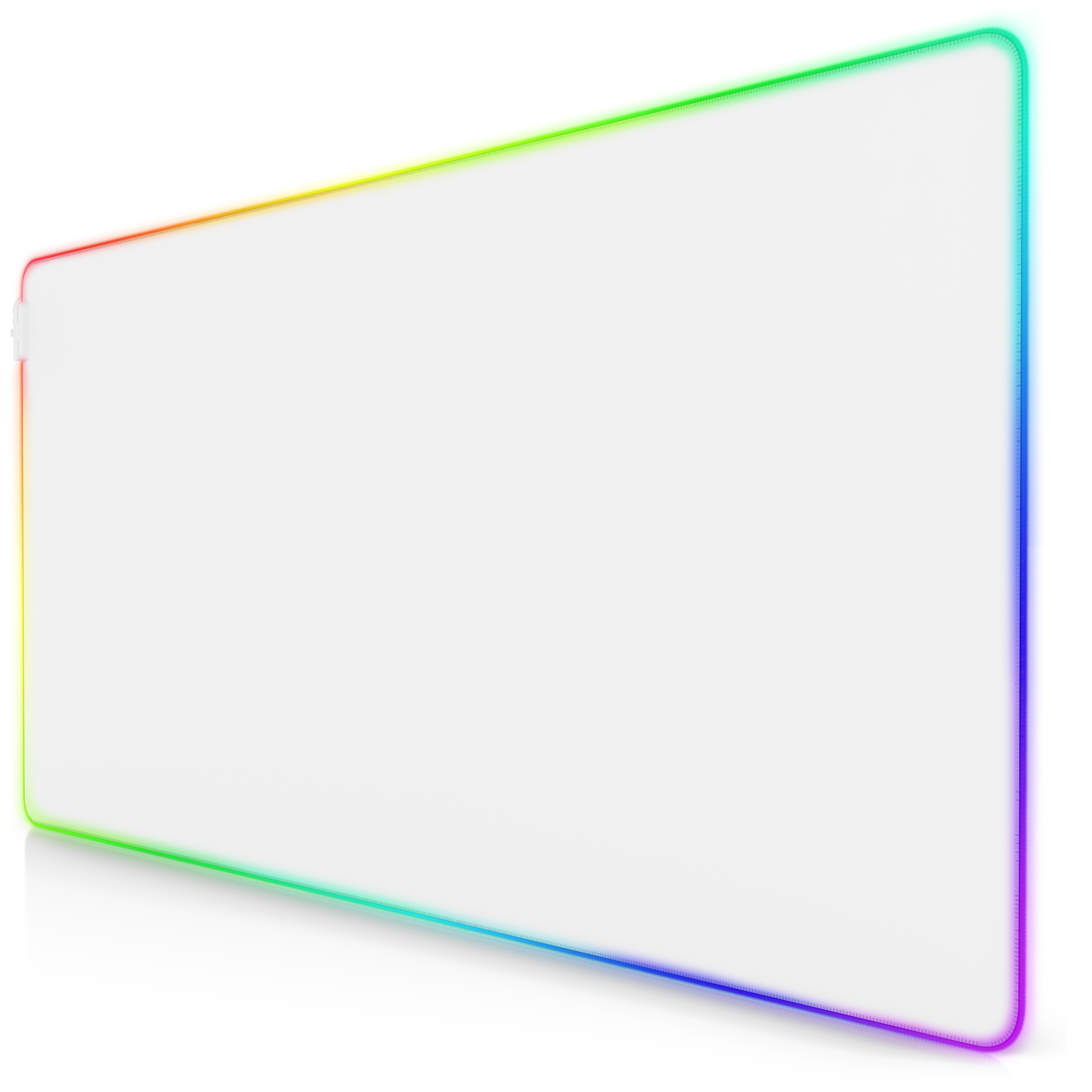 Titanwolf Gaming Mauspad XXXL 1200 x 600 mm RGB Mousepad, wei&szlig;, 7 LED Farben + 4 Effektmodi, Pr&auml;zision & Geschwindigkeit, abwaschbar 