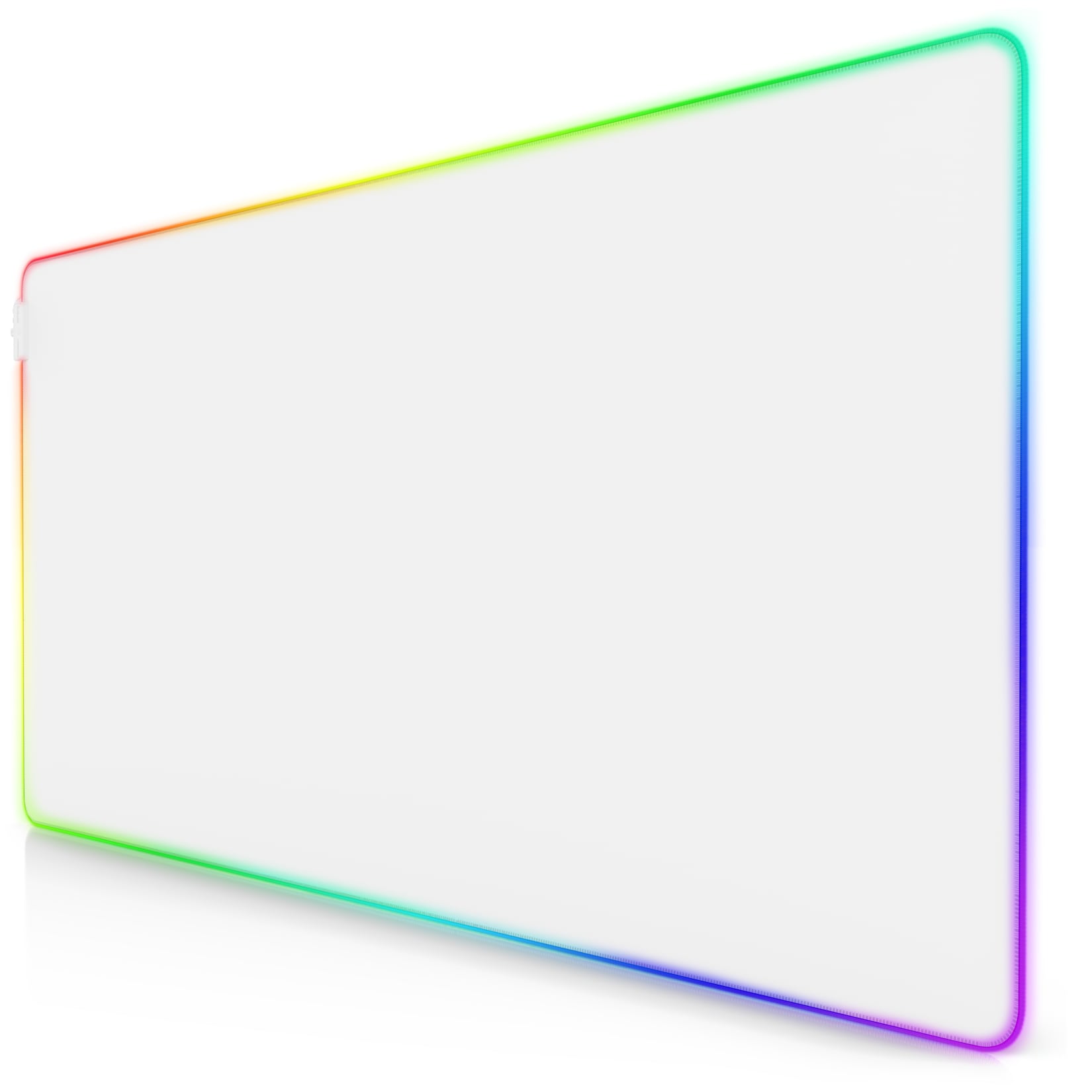 Titanwolf Gaming Mauspad XXXL 1200 x 600 mm RGB Mousepad, weiß, 7 LED Farben + 4 Effektmodi, Präzision & Geschwindigkeit, abwaschbar
