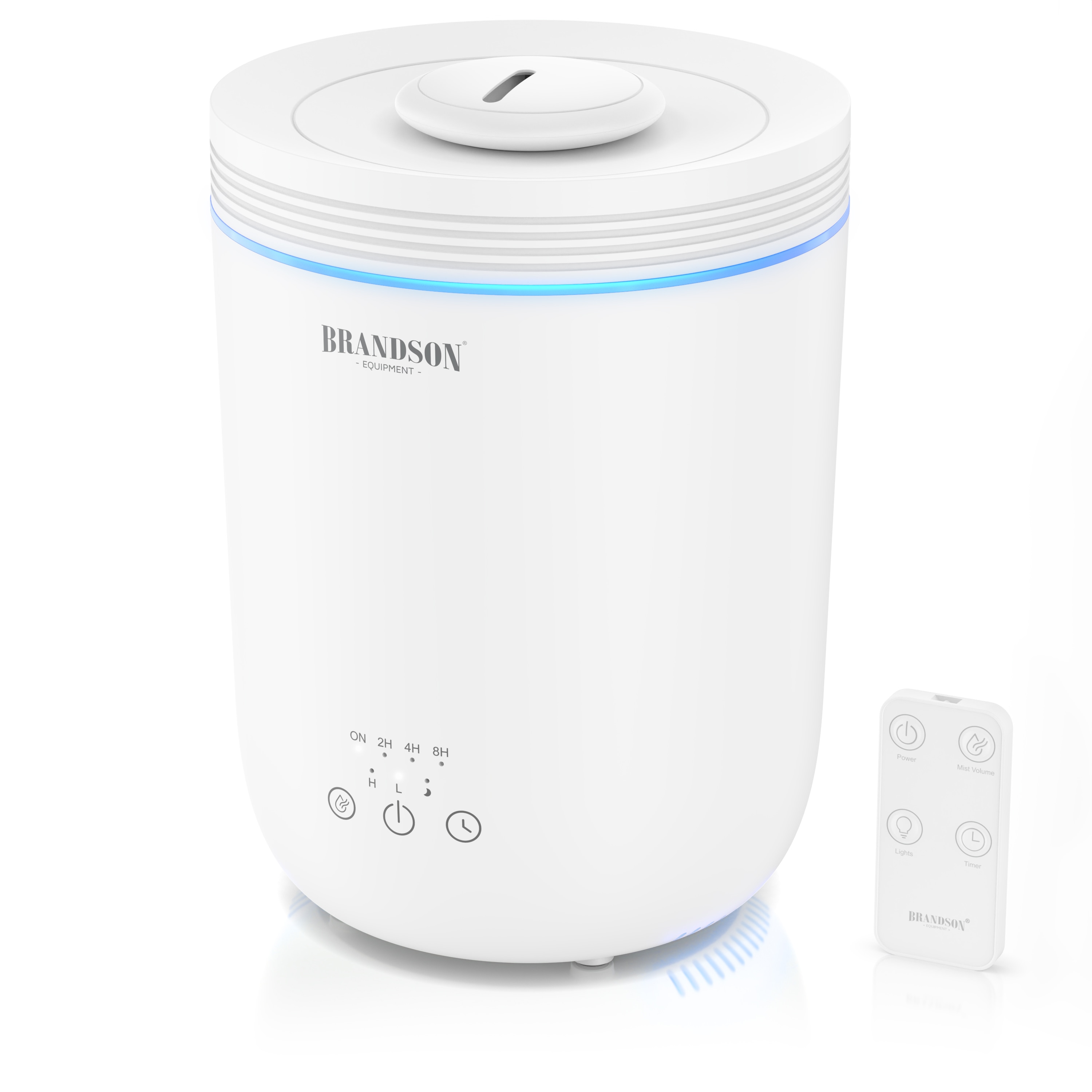 Brandson Luftbefeuchter Aroma Diffuser 2,2 L mit RGB Stimmungslicht, 3 Nebelstufen, sehr leise, 2.2 l Wassertank, Timer, Fernbedienung, f&uuml;r Wohnzimmer, Kinderzimmer und Schlafzimmer 