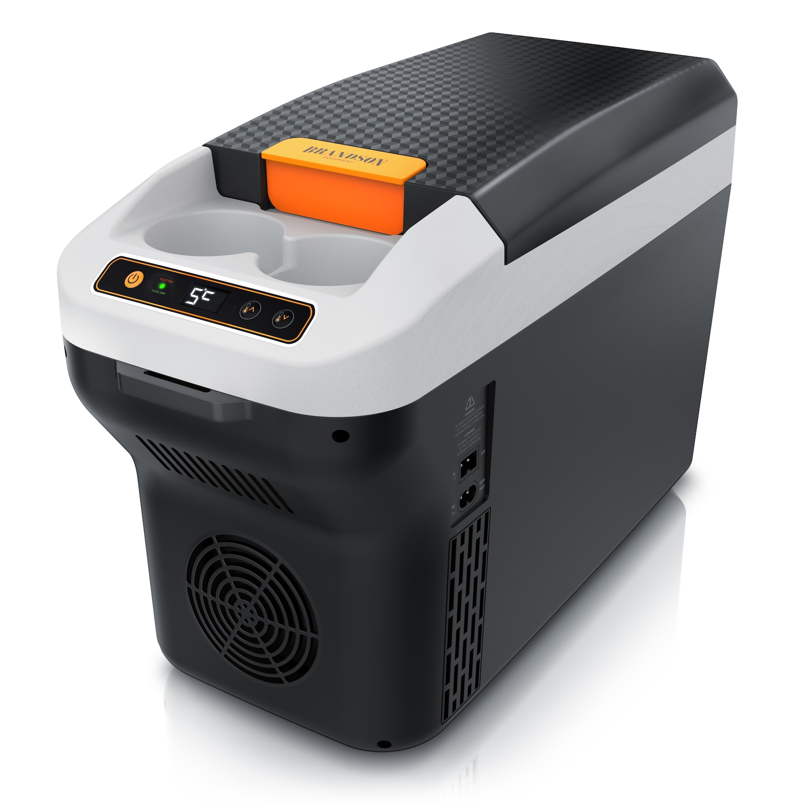 Brandson Elektrische Kühlbox elektrisch, 10L - kühlt & wärmt, 230 V Netzspannung & 12 V KFZ Auto, 10 l, Heizen max. 65°C, Kühlen 20°C unter …