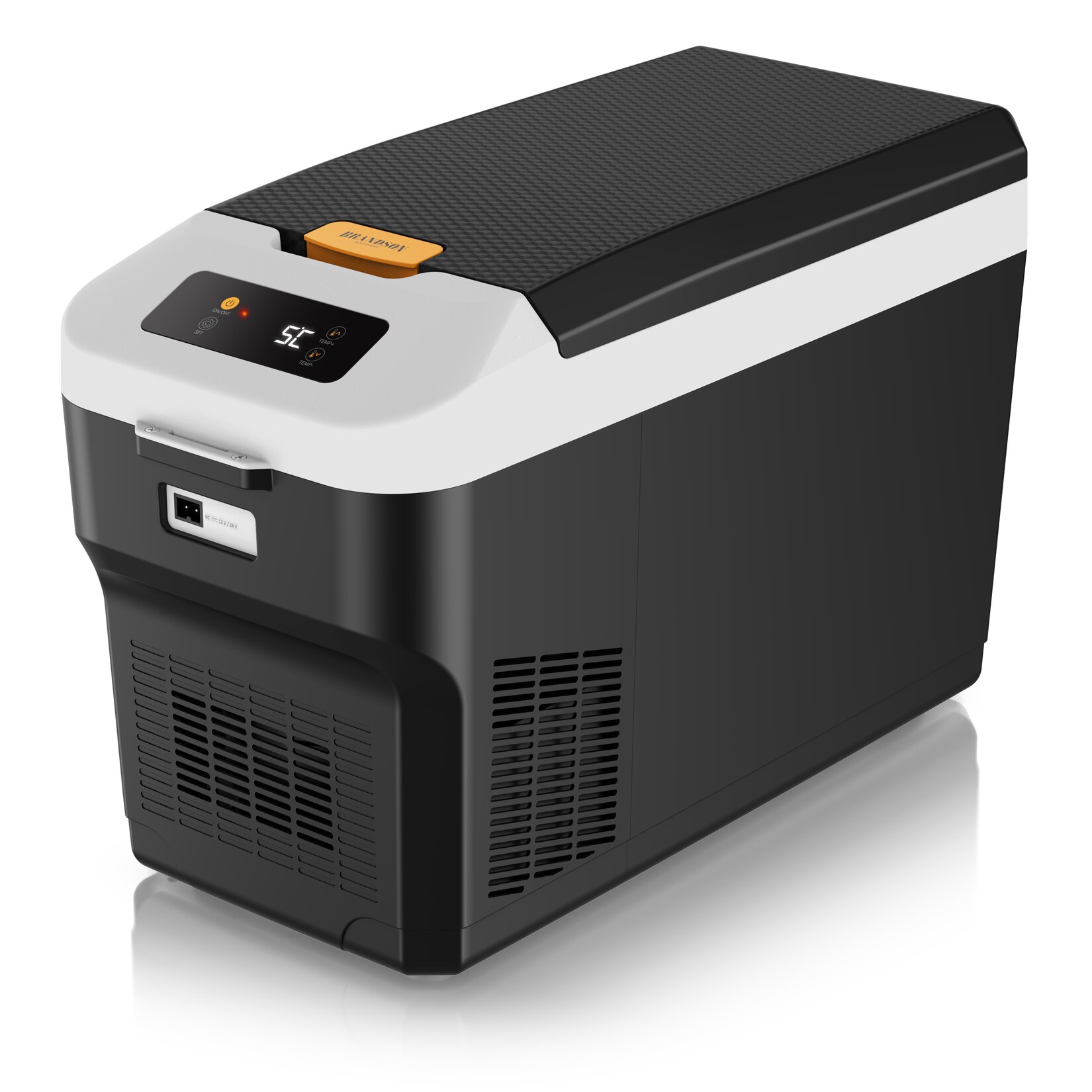 Brandson Elektrische Kühlbox Kompressor Kühlbox, bis – 22°C, ECO Modus, 27 L, für Auto & Haus, 27 l, 12–24 V Auto, 230 V Haus, …