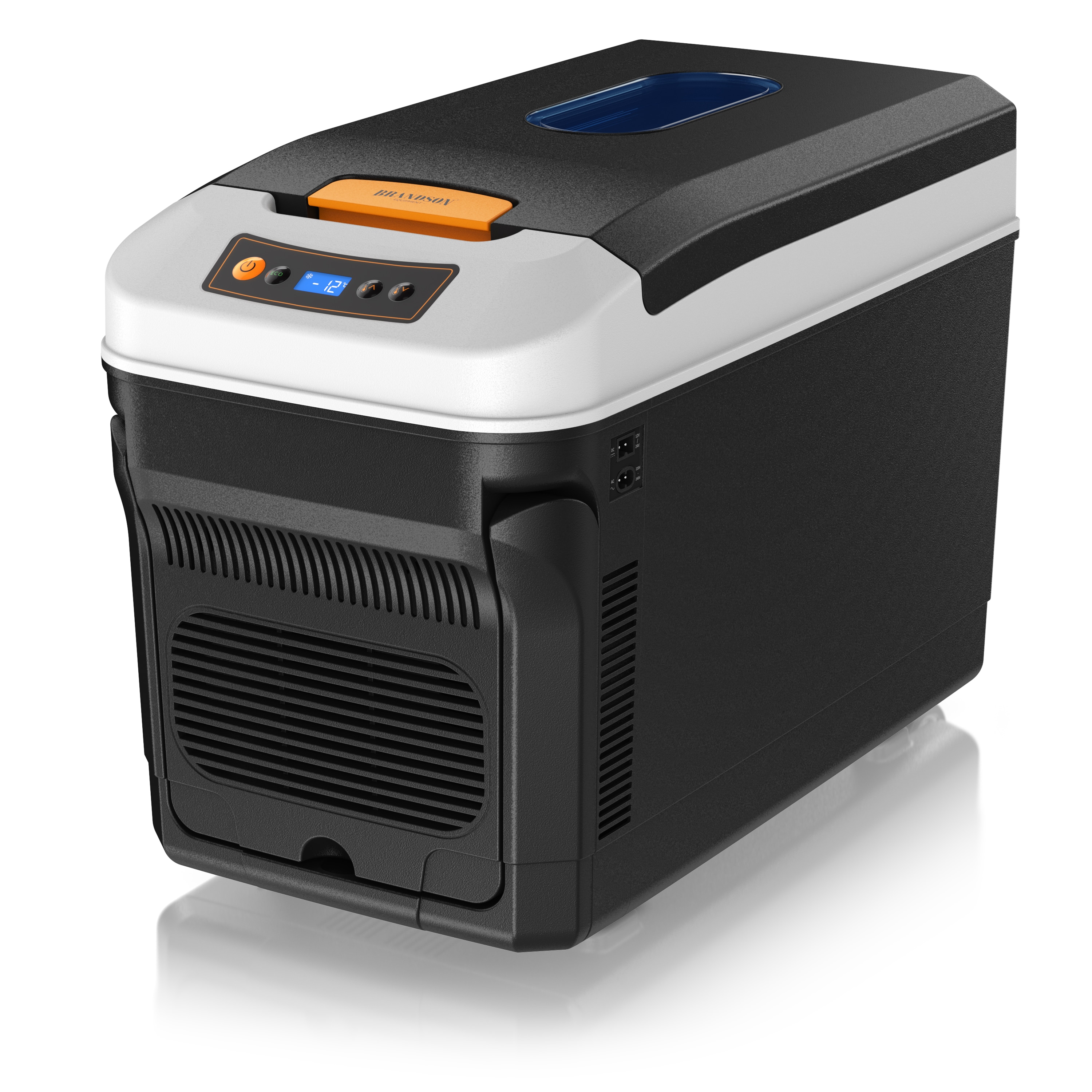 Brandson Elektrische K&uuml;hlbox K&uuml;hlbox, bis &ndash; 20&deg;C, ECO Modus, 32 L, f&uuml;r Auto & Haus, 32 l, Heizfunktion bis 65&deg;C, 12-24 V, 100-240 V, LC-Display, Rollen 