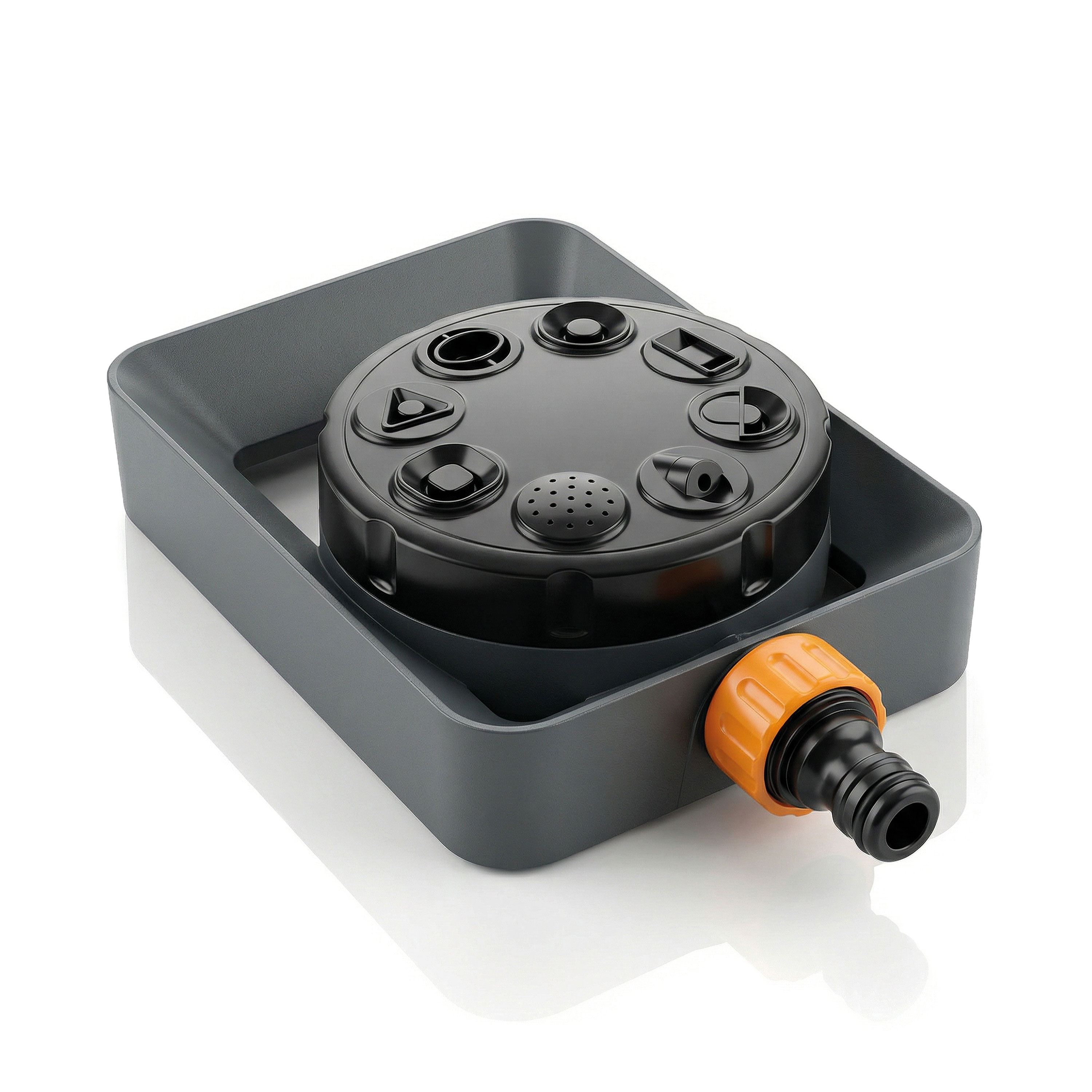 Brandson Vielfl&auml;chenregner Garten Sprinkler, 360&deg; Fl&auml;chenregner, 8 Spr&uuml;hmodi, 110m&sup2; Bew&auml;sserung, f&uuml;r Fl&auml;chen bis 110 m&sup2;, (1-St), Eingang 3/4 Zoll 