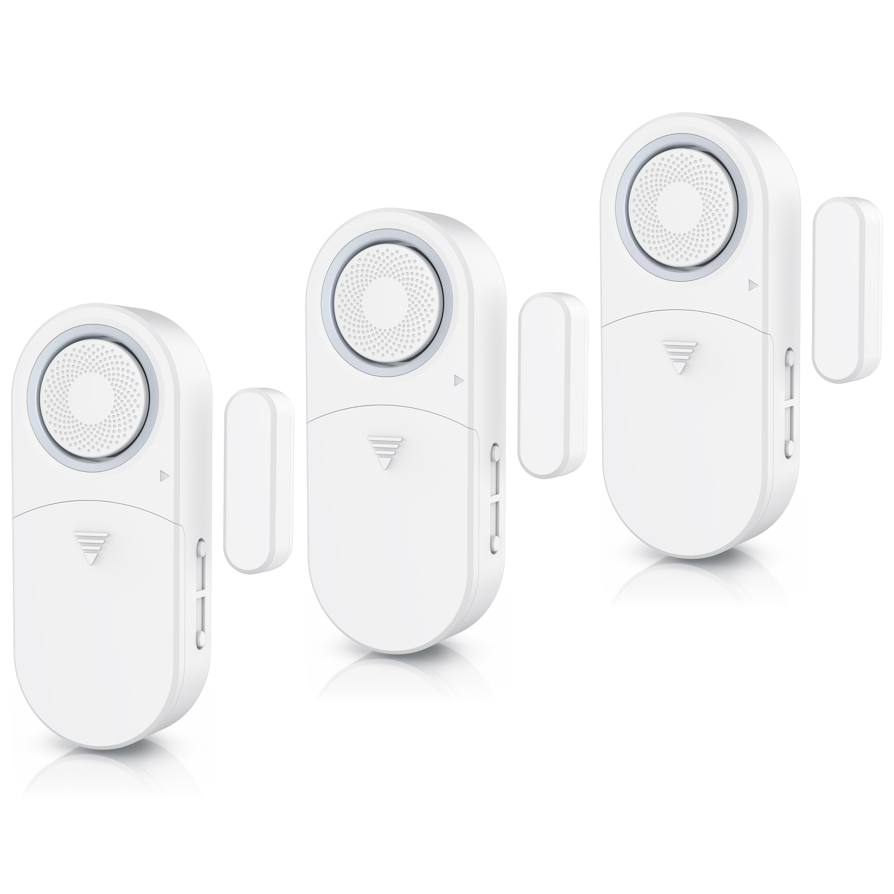 Bearware 3x Fensteralarm 120 dB, T&uuml;r- & Fenster-Sensor, Einbruchschutz, Alarmanlage, mit Batterien 