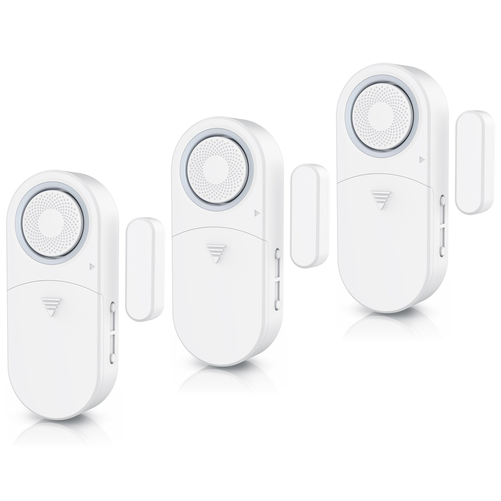 Bearware 3x Fensteralarm 120 dB, Tür- & Fenster-Sensor, Einbruchschutz, Alarmanlage, mit Batterien