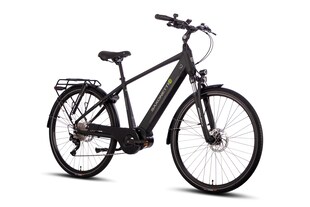 SAXONETTE Premium Sport  E-Trekkingbike 10 Gang Scheibenbremse, Federgabel, Mittelmotor 
