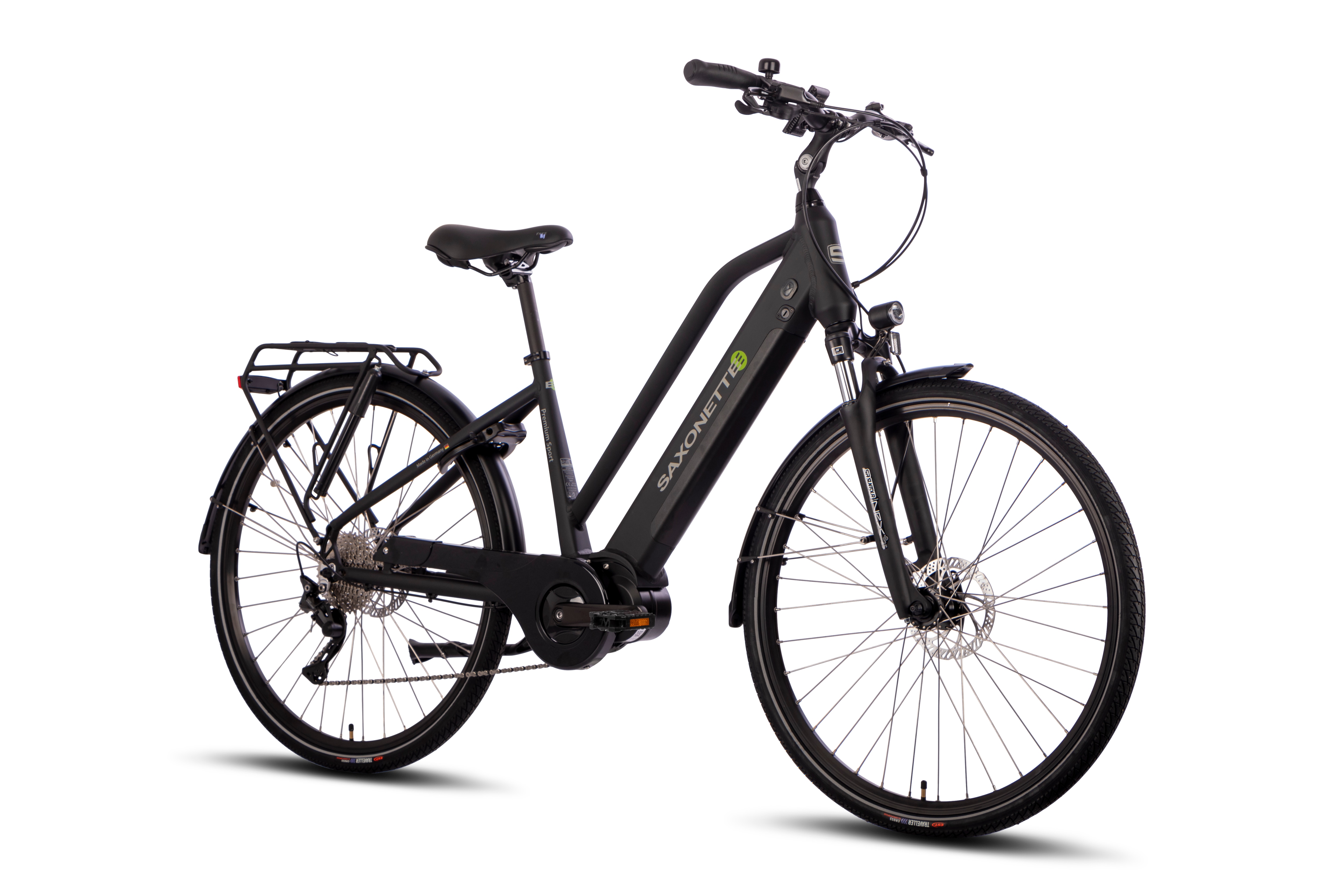 SAXONETTE Premium Sport E-Trekkingbike UNISEX  10 Gang Federgabel, Mittelmotor 