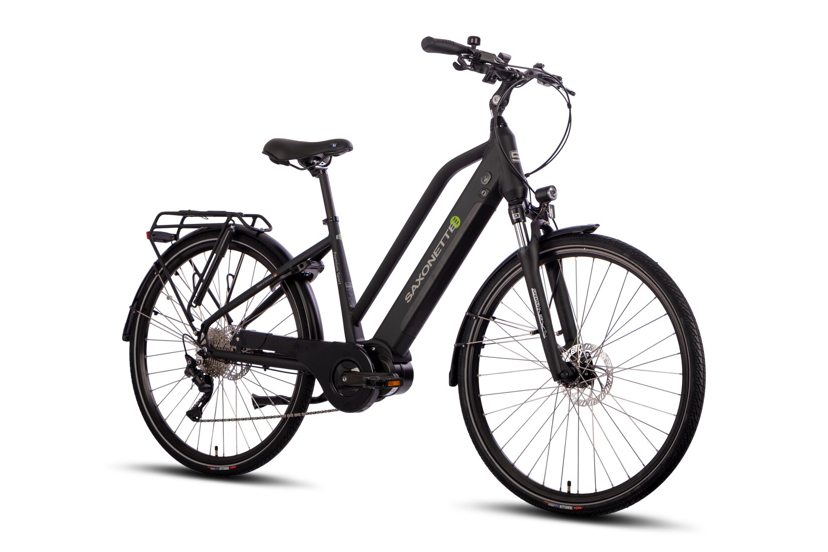 SAXONETTE Premium Sport E-Trekkingbike UNISEX  10 Gang Federgabel, Mittelmotor