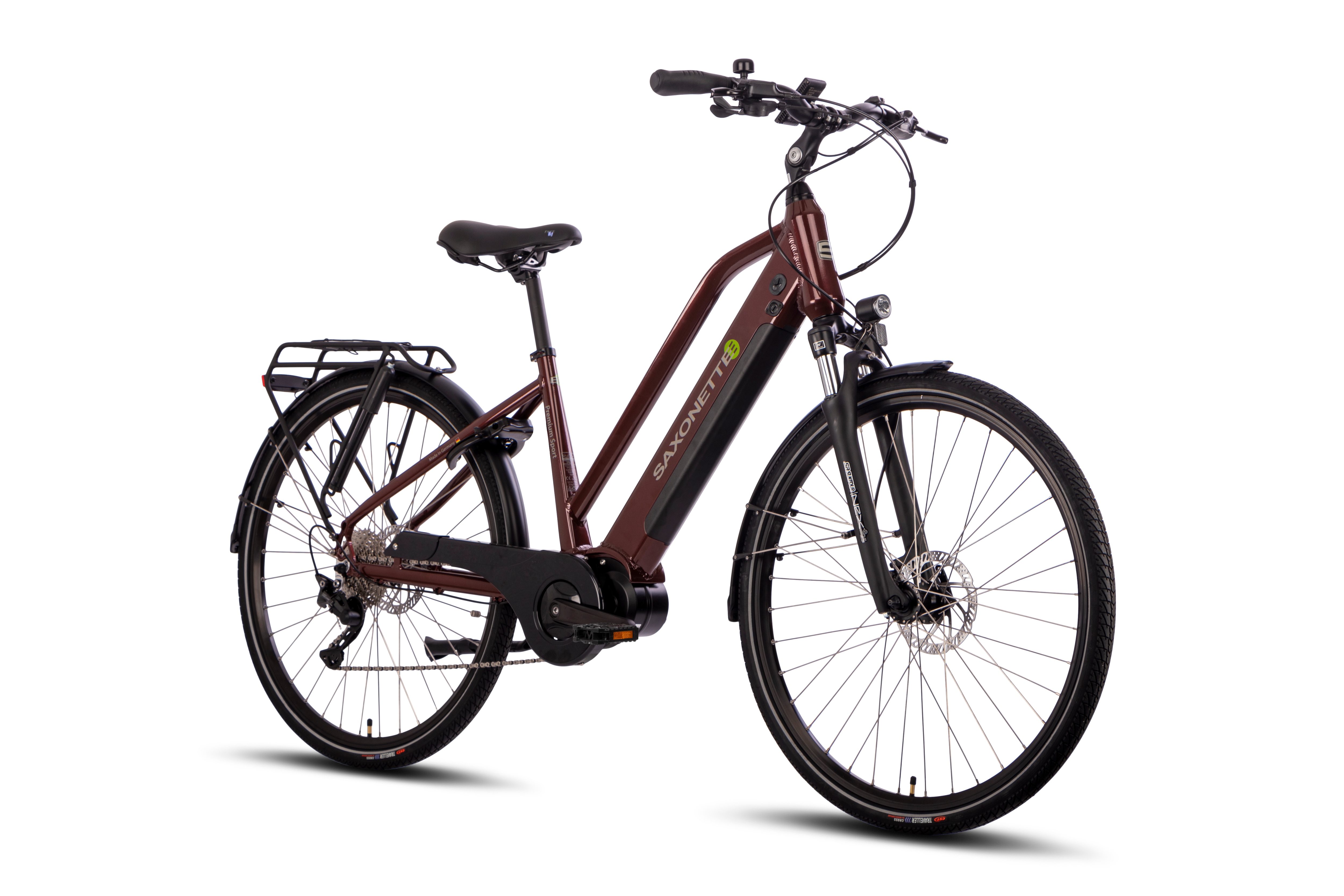SAXONETTE Premium Sport E-Trekkingbike UNISEX  10 Gang Federgabel, Mittelmotor 