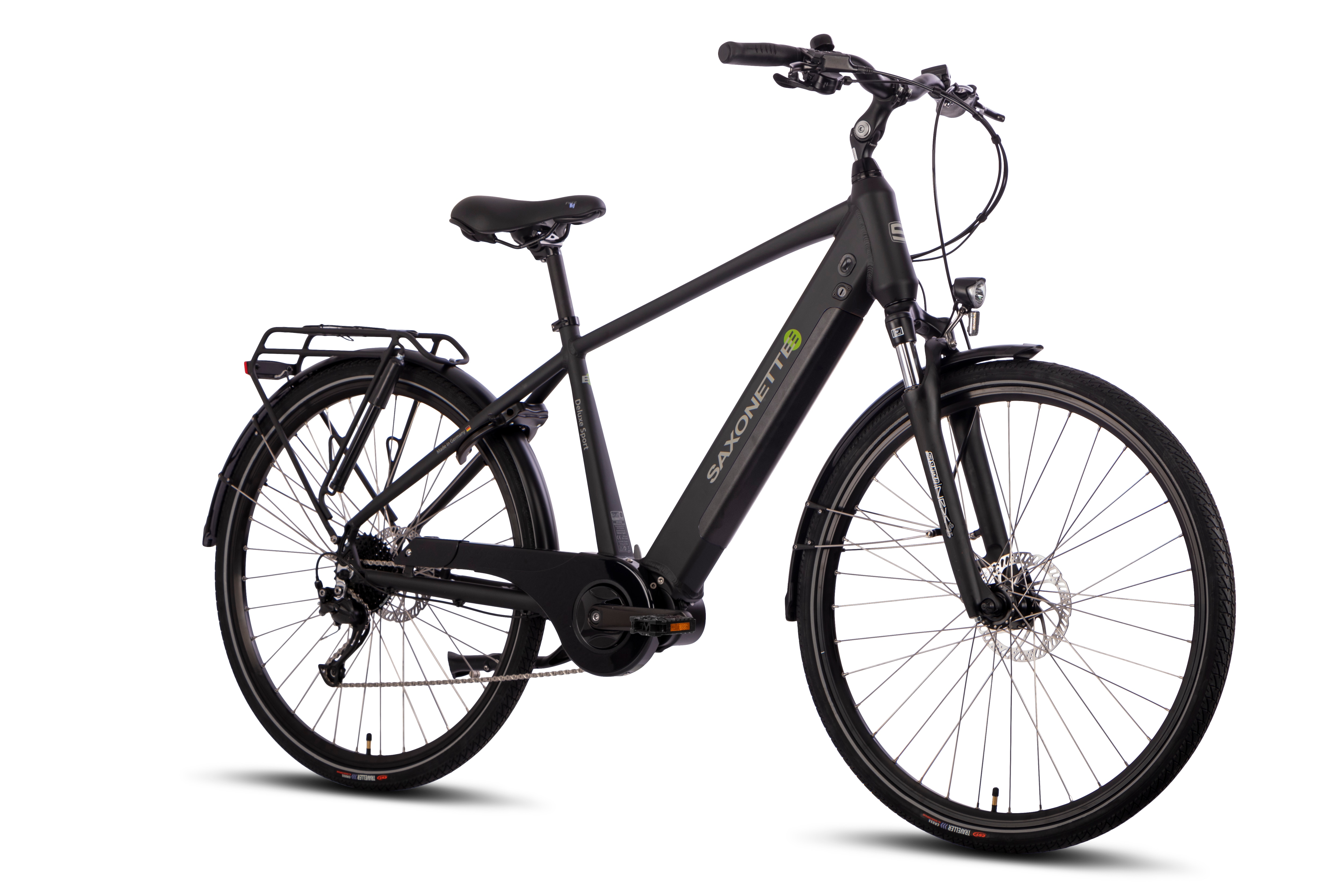 SAXONETTE Deluxe Sport Man 9 Gang Trekking E-Bike Scheibenbremsen 