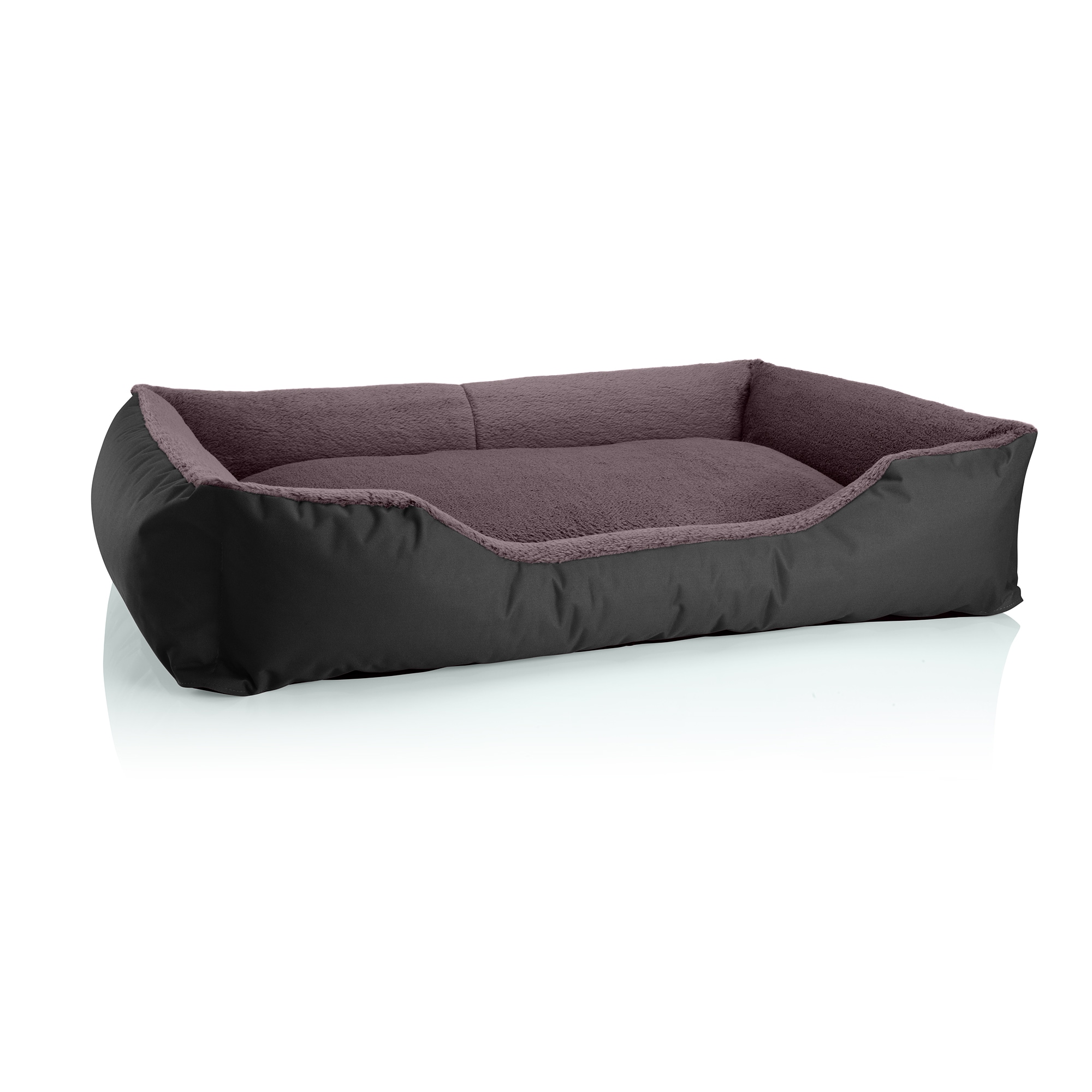 BedDog Hundebett TEDDY Hundesofa waschbares Hundebett mit Rand Hundekissen 