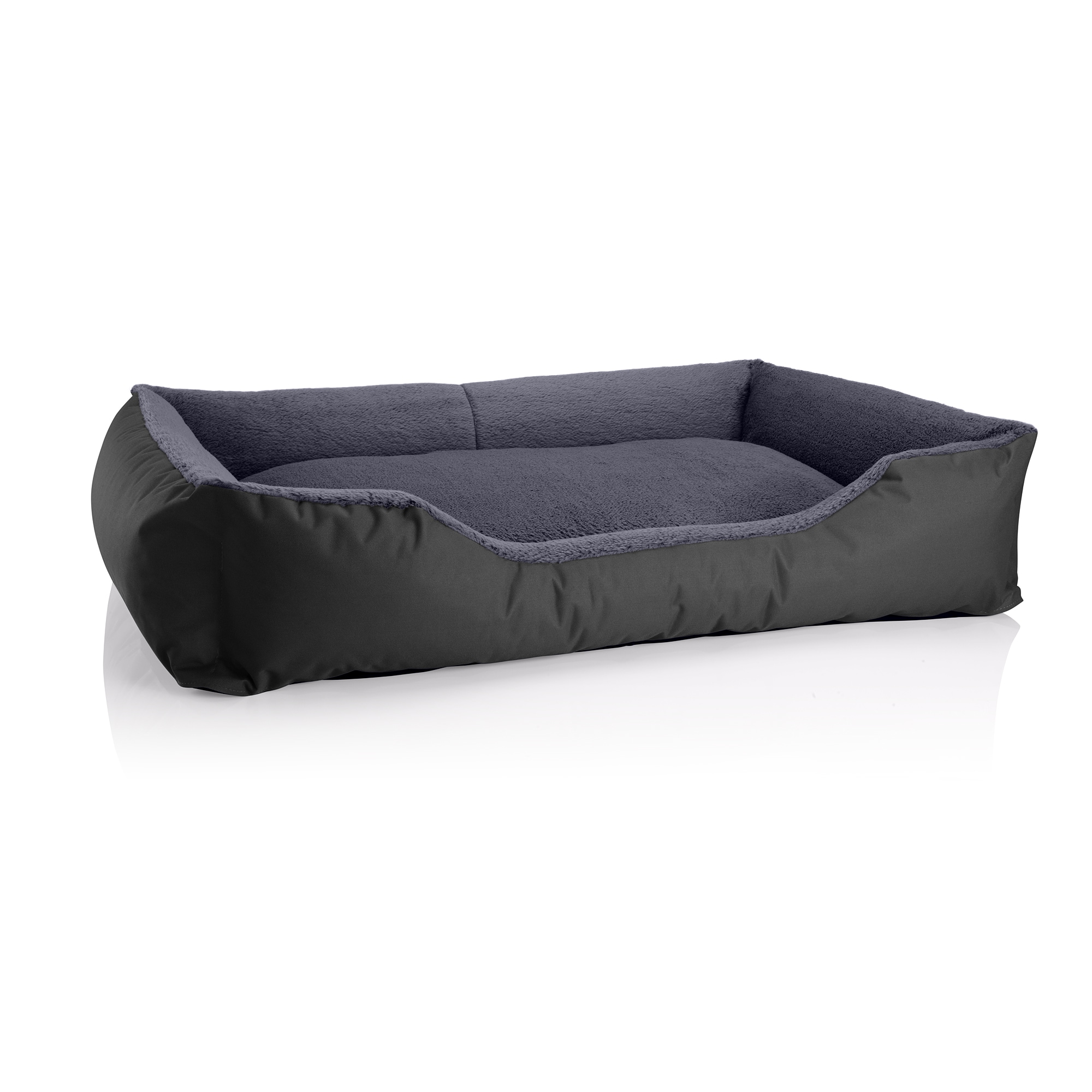 BedDog Hundebett TEDDY Hundesofa waschbares Hundebett mit Rand Hundekissen 