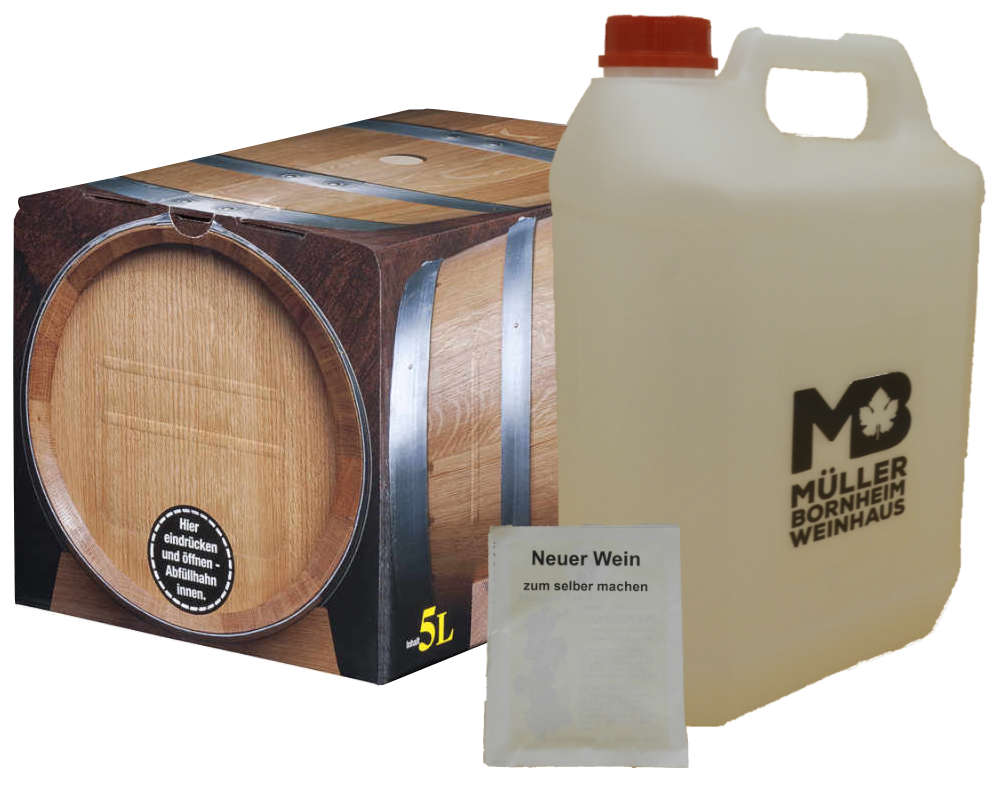 Weinhaus M&uuml;ller Bornheim Pfalz Wei&szlig;wein 7 % vol. 5 Liter Bag in Box 