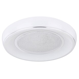 LED Deckenleuchte, Kristalle, Chrom,  Fernbedienung 