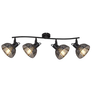 Deckenstrahler, schwarz, Spots verstellbar, L 87 cm PANTALLA 