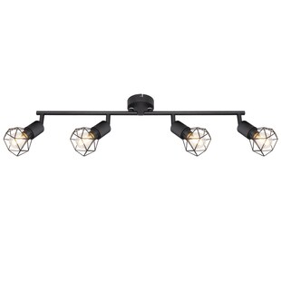LED Decken Spotleiste, schwarz, verstellbare Strahler, L 60 cm 