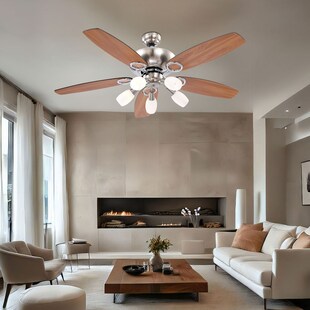 Küchenventilator, Zugschalter, Holz, Glas, 130 cm 