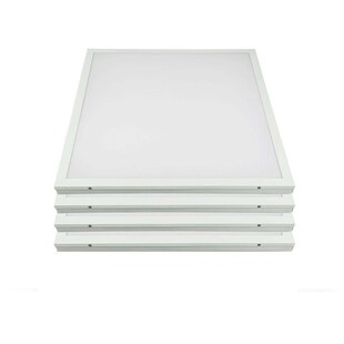 4er LED Einbau Panel, 36 Watt, 4320 Lumen, kaltweiß, 59,5x59,5 cm 