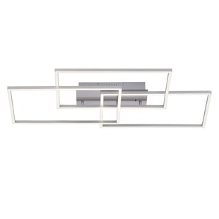 LED Deckenleuchte, Fernbedienung, dimmbar, CCT, L 82 cm, IVEN 