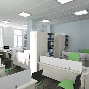 LED Einbau Panel, 36 Watt, 4320 Lumen, kaltweiß, 59,5x59,5 cm 