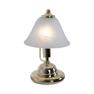 Messing Tischlampe, Touchschalter, Höhe 27 cm ANTIQUE 