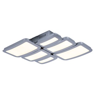 LED Deckenleuchte, Chrom, dimmbar, L 45,5 cm 