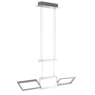 LED Zugpendelleuchte, ALU, Elemente beweglich, L 81,5 cm 