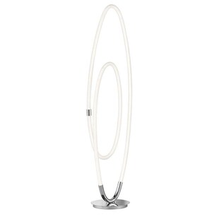 LED Stehleuchte, chrom, dimmbar, H 140 cm 